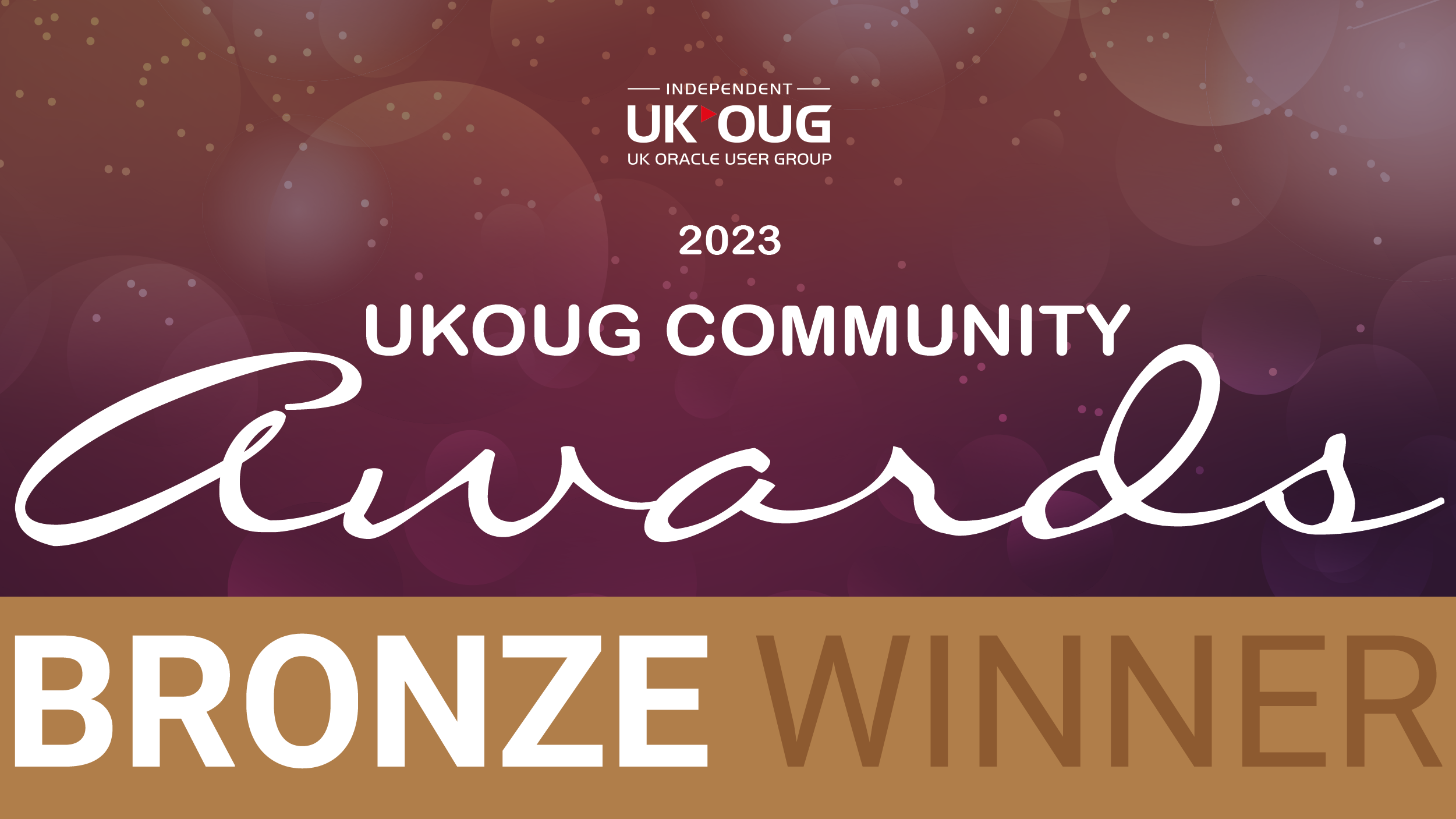 UKOUG Bronze Winner