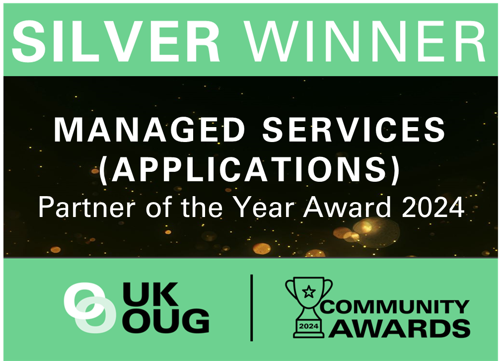 UKOUG Silver Winner Managed Services Apps Award 24