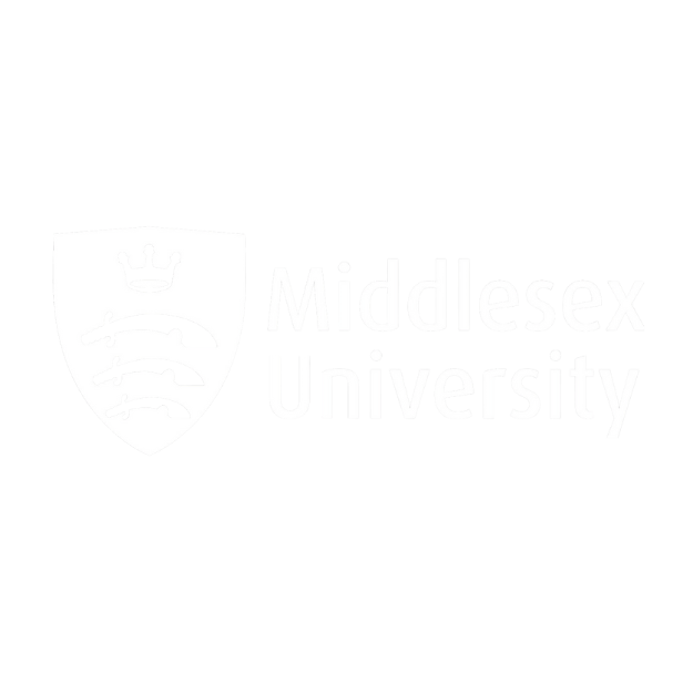 Middlesex University Logo White